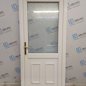 Used White Upvc Back Door 920mm x 2065mm C8D54
