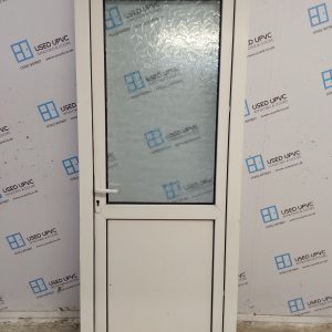 Used White Upvc Back Door 840mm x 2050mm 0101