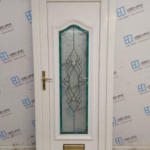 Used White Upvc Front Door 925mm x 2120mm 0491