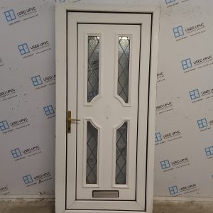 Used White Upvc Front Door 970mm x 2070mm 0233