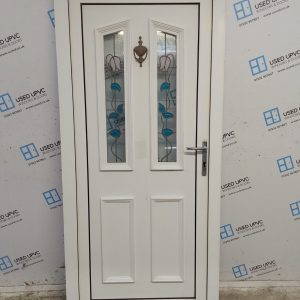Used White Upvc Back Door 925mm x 2015mm 0027