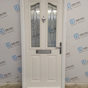 Used White Composite Front Door 920mm x 2090mm UD78