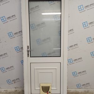 Used White Upvc Back Door 880mm x 2125mm SC827