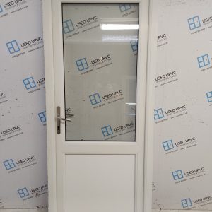 Used White Upvc Back Door 905mm x 2140mm SC2D038