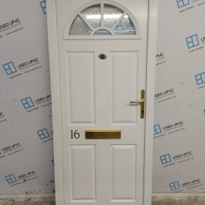 Used White Upvc Front Door 835mm x 2010mm C9D03