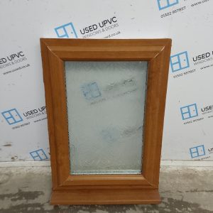 Used Oak Upvc Window 620mm x 885mm C2120