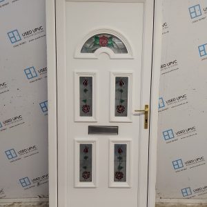 Used White Upvc Front Door 920mm x 2070mm 0302