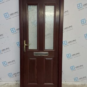 Used Rosewood Composite Front Door 880mm x 2080mm (Reduce To 870mm) SC818