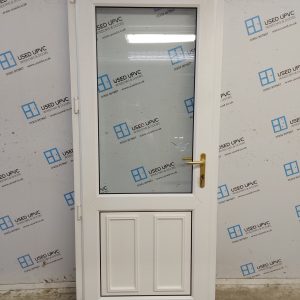 Used White Upvc Back Door (Outwards Opening) 900mm x 2100mm SC807
