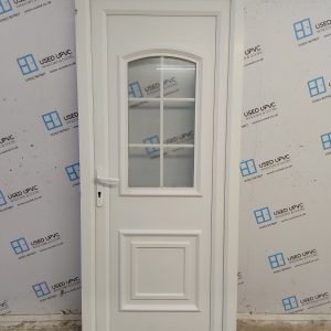 Used White Upvc Back Door 880mm x 2060mm 0196
