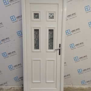 Used White Upvc Back Door 865mm x 2075mm 0509