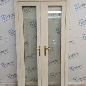 Used Cream Upvc French Doors 1085mm x 2010mm EA25