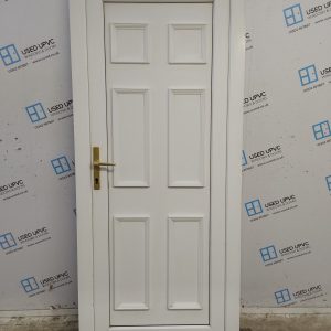 Used White Upvc Back Door 890mm x 2080mm C6077