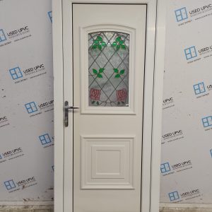Used White Upvc Back Door 900mm x 2070mm C6040