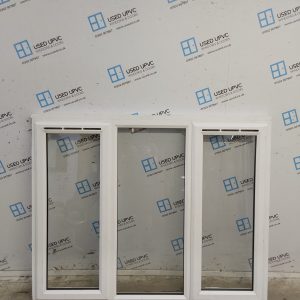 Used White Upvc Window 1560mm x 1250mm (Reduce To 1220mm) C11W09