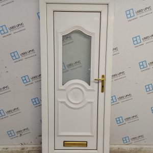 Used White Upvc Front Door 850mm x 2010mm 0606