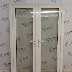 Used White Upvc French Doors 1460mm x 2055mm EA26