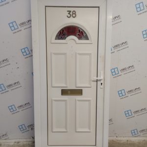 Used White Upvc Front Door 925mm x 2015mm C10D09
