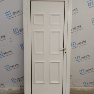 Used White Upvc Back Door 870mm x 2020mm C9D03