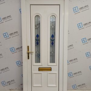 Used White Upvc Front Door 890mm x 2090mm C11D51