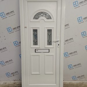 Used White Upvc Front Door 895mm x 2015mm C10D18