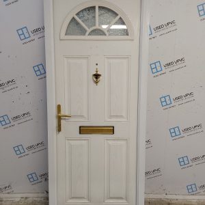 Used White Composite Front Door 850mm x 2020mm 0031