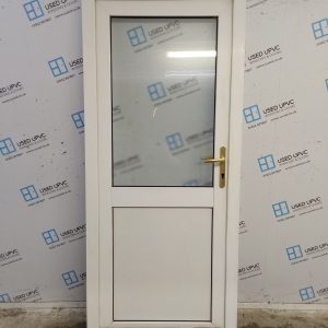 Used White Upvc Back Door 890mm x 2070mm UD20