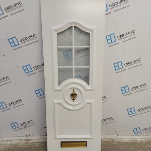 Used White Upvc Front Door Panel 637mm x 1780mm x 28mm UFDP0051