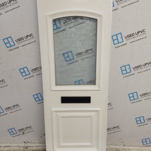 Used White Upvc Front Door Panel 648mm x 1772mm x 28mm UFDP0085