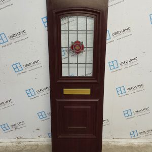 Used Rosewood Upvc Front Door Panel 577mm x 1760mm x 28mm UFDP0061