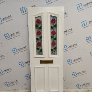 Used White Upvc Front Door Panel 675mm x 1858mm x 20mm UFDP0067