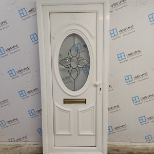 Used White Upvc Front Door 885mm x 2090mm 0708