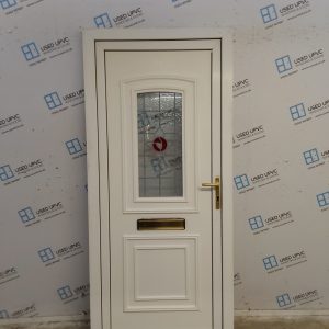 Used White Upvc Front Door 935mm x 2090mm 0092