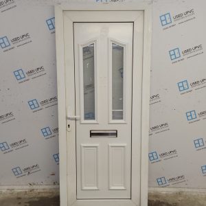 Used White Upvc Front Door 860mm x 1995mm 0768
