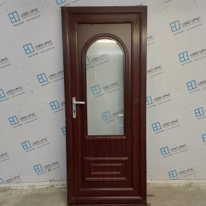 Used Rosewood Upvc Back Door 840mm x 2045mm SC801
