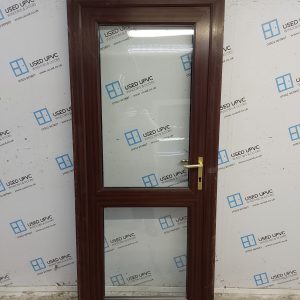 Used Woodgrain Upvc Back Door 880mm x 2045mm SC808