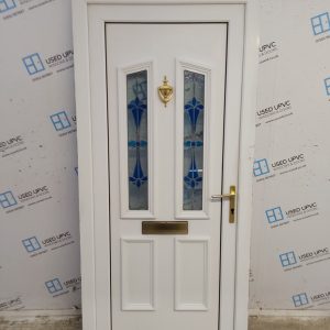 Used White Upvc Front Door 935mm x 2020mm SC809