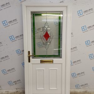 Used White Upvc Front Door 940mm x 2030mm (Reduce To 920mm) SC810