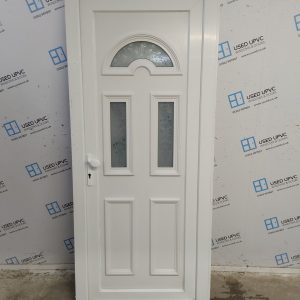 Used White Upvc Back Door 900mm x 2075mm (Reduce To 885mm) SC812