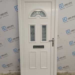 Used White Upvc Front Door 905mm x 2090mm SC813