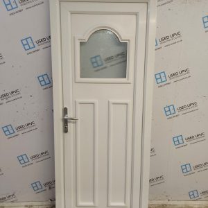 Used White Upvc Back Door 840mm x 2040mm SC814