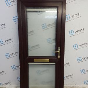 Used Rosewood Upvc Front Door 915mm x 2035mm SC816