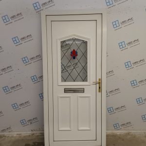 Used White Upvc Front Door 940mm x 2070mm SC817