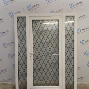 Used White Upvc Back Door and Side Panels 1560mm x 1985mm SC837
