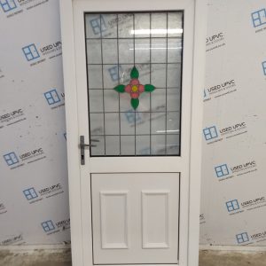 Used White Upvc Back Door 915mm x 2045mm SC821