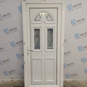 Used White Upvc Back Door 885mm x 1995mm SC824