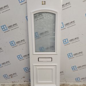 Used White Upvc Front Door Panel 587mm x 1859mm x 28mm UDP017