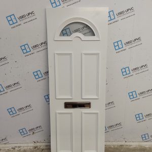 Used White Upvc Front Door Panel 649mm x 1765mm x 28mm UFDP0090