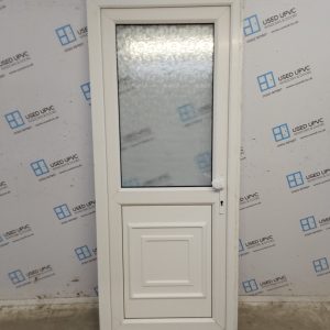 Used White Upvc Back Door 845mm x 2025mm 0716