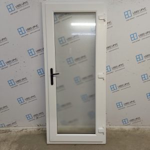 Used White Upvc Back Door (Outwards Opening) 880mm x 2040mm 0606
